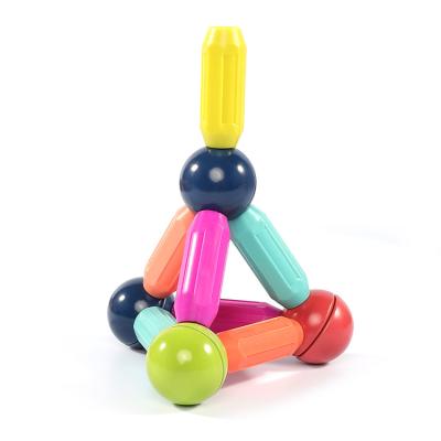 China Magnetic Building Blocks Toy Stick Toy Toys Wholesale Price Building Blocks 10 Pieces Magnet Test Sticks And Balls for sale