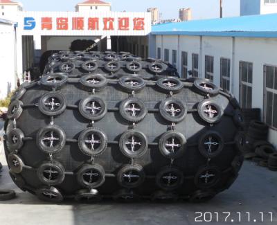 Cina Messa in bacino della barca di gomma pneumatica di Marine Tire Chain Net Inflatable del cuscino ammortizzatore in vendita