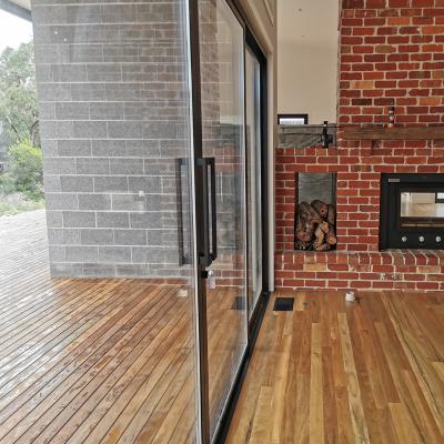 China Modern Hot-broken Aluminum Frame Custom Multi-Size Multicolor Glass Sliding Door Over 2mm Thickness for sale