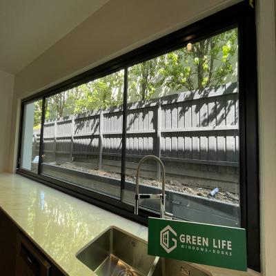 China Custom high aluminum push-pull glass frame specification glass push-pull window sliding window more than 2mm for sale