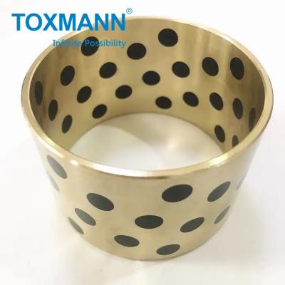 中国 Oem Machined Custom Precision Cnc Machining Metal Part Graphite Filled Copper Brass Bushing 販売のため