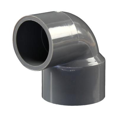 China Easy To Handle And Install 25*20mm Gray 90 Degree Bend Elbow PVC Pipe Fittings for sale