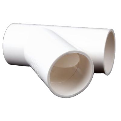 China Easy to handle and install 3 way elbow joint bendcross PVC pipe fittings for bathroom for sale