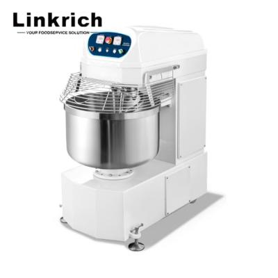 China Bakery Linkrich LM-100 Commercial Kitchen Dual Motor Kneader Machine 100l Dough Catering Mixer for sale