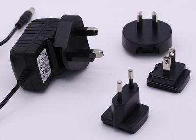 China AC To DC 12W Power Adapter 12V 1A Output Various Interchangeable Plugs for sale