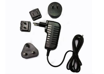 Chine Adaptateur interchangeable d'alimentation d'énergie des prises 12v 2a, chargeur portatif du lecteur DVD 24W à vendre