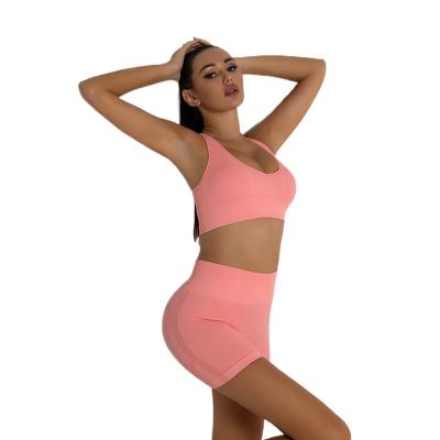 China Good Selling Breathable Custom 2 Piece Yoga Set Women Fitness Clothing Sport Wear Yoga Set 2 Piece Active Wear Gym Set for sale