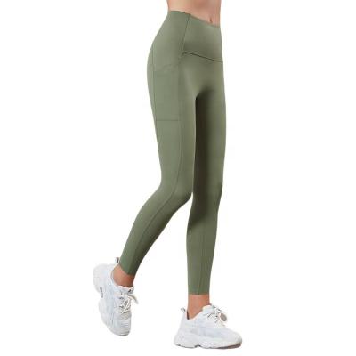 China Most Comfortable High Quality Seamless Fitness Sports Pants Workout Women Seamless Yoga Leggings With Pocket for sale