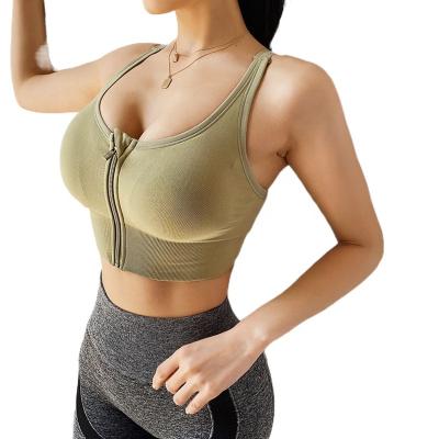 China 2022 Antibacterial High Support Fashion Fitness Training Pump Women's Yoga Yoga Plus Size Sexy Sports Bra for sale