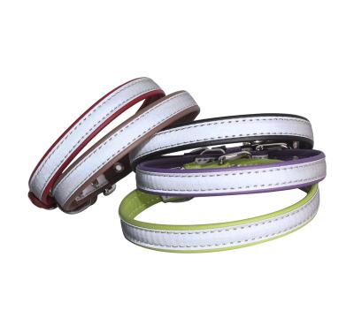 China Good Quality Padded Thoughtful Night Lighting Adjustable Dog Pet Collar Dog Training Leather Pet Collar for sale