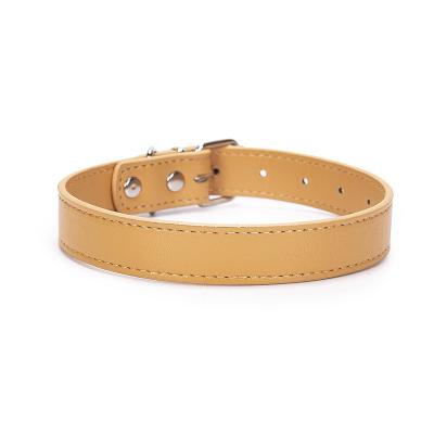 China PU Leather PU Vegan Dog Collar Luxury DETACHED Leather Pet Collar Accessories Pet Supplies for sale