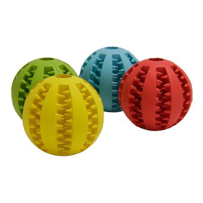 China Interactive Toy Dog Tooth Ball Molar Bite Toothbrush Cleaning Tug Rope Ball Chew Toys Sports Toy Wholesale Pet Chew Rubber Balls Toys for sale