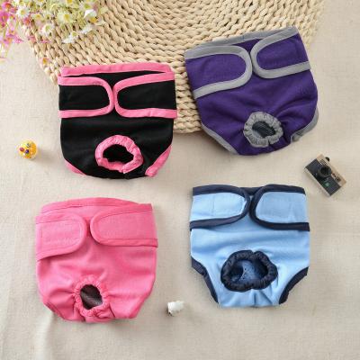 China Viable Plant Washable Female Pet Reusable Soft Underwear Pants Physiological Pants Dog Diaper for sale