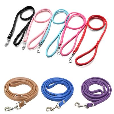 China Wholesale PU DETACHED Around Rope Rope Pet Leash Retract Dog Leash Rope Dog Collar and Leash Set for sale