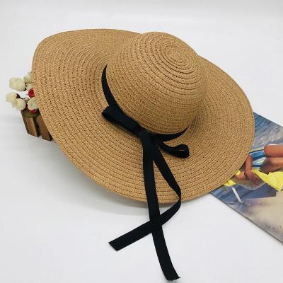 China Custom Weave Straw Hat Travel Sun Hat Casual Bucket Breathable For Women Vacation Beach Foldable Hat for sale