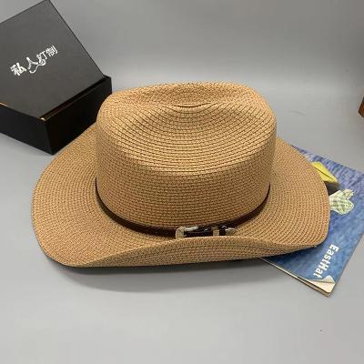 China Custom Vellum Paper Casual Straw Hat Wholesale Summer Farmers Straw Hats Visor Straw Hat for Adults for sale