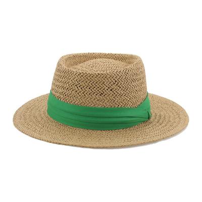 China Wholesale Custom Made Casual Beach Ladies Straw Hat Sun Paper Panama Hats For Women Summer Straw for sale