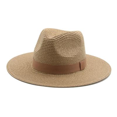 China Casual Sun Visor Straw Hat Wholesale Summer Straw Hats With Logo Ladies Beach Straw Hat Custom Made for sale