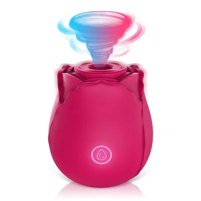 China 7 Intense Suction Mounted Vibrator Rose Vibrator for Women with 7 Intense Suction, Adorime Clit Sucker Rechargeable Nipple Stimulator Sex Toys for Women for sale