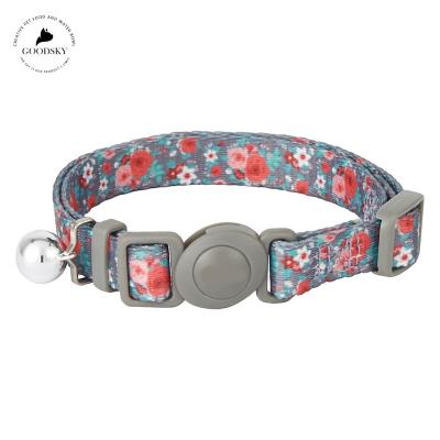 China GOODSKY Version Custom Quick Collar and Leash Set with Metal Quick Version Buckle Pet Collars and Cat Leashes for sale