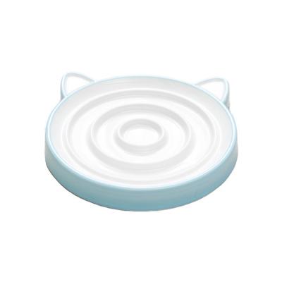 China Hot Selling Viable Cat Bowls Stainless Steel Non-slip Pet Bowls With Iron Frame Holder Prevent Vomiting for sale