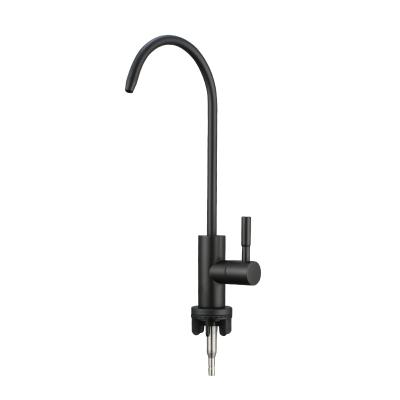 China Other Factory Sale Black 304 Stainless Steel Drinking Water Kitchen Faucet Water Purifier Lower Faucet for sale