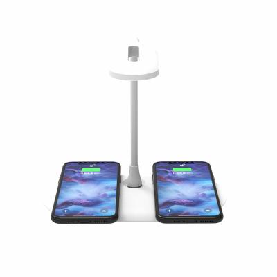 China New Arrival Mobile Phone Desk LED Light 10w Wireless Charger Table Fast Wireless Charger With Lamp for sale