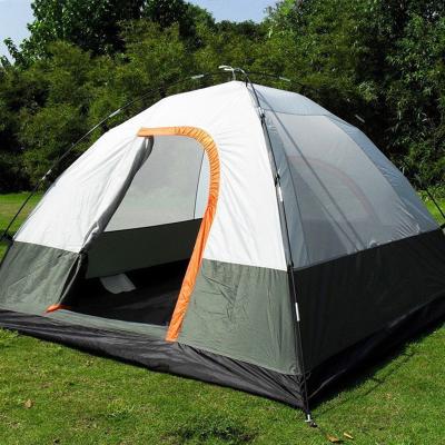 China Diagonal tying type large luxury outdoor camping tents UV protection windproof single double layer 2 3 4 person tents for sale for sale