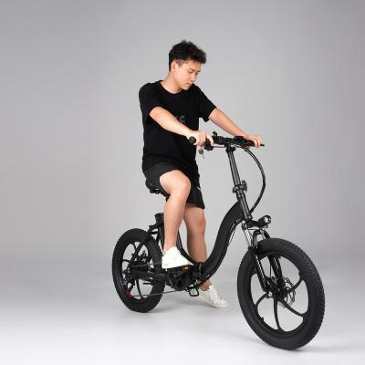 China Factory Sale Aluminum Alloy City Bike 48V 10Ah Black Fast Electric LCD Display Foldable Chain 35KM Cycle for sale