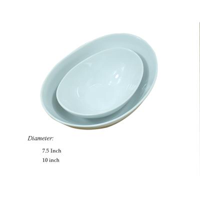 China Viable Chinese Ceramic Salad Sauce Food China Porcelain Deep Soup Bowl Set for sale