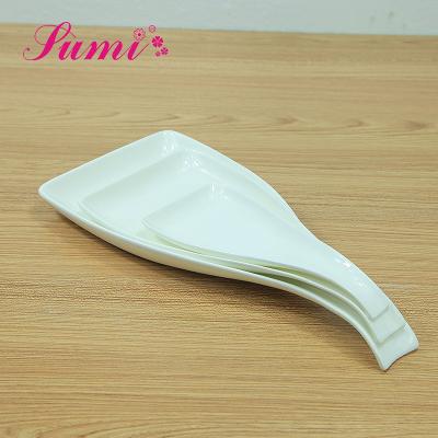 China Viable modern ceramic mini dessert dish, white ceramic dish for restaurant for sale