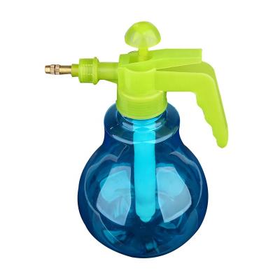 China Household Products 1200ml PET Thick Wall Plastic Finger Pressure Watering Can For Watering for sale