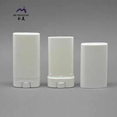 China Body Use Empty White Flat Plastic 15g Deodorant Stick Container Eco - Friendly for sale