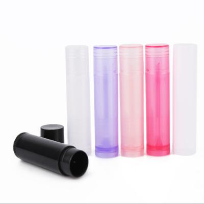 China Lip balm packaging ready to ship factory price 5g clear white red black lip balm ball plastic containers for sale