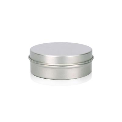 China Top Selling 30g Aluminum Jar Recyclable With Natural Silver Flip Cover Jar for sale