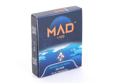 China Caja refinada azul del cáñamo que empaqueta la caja de aceite de Live Resin Customized CBD en venta