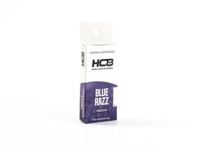 China Blue Razz Cannabis Box Packaging Paper Card Eco Friendly For Vape for sale