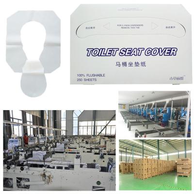 China 1/2 Times Virgin Disposable Paper Toilet Seat Covers for sale