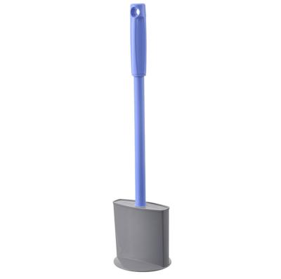 China Sustainable Low Price Bathroom Accessories Silicone Strip Toilet Brush With Holder for sale