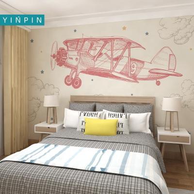 China Waterproof+ECO-Friendly Bedroom Decoration Vinyl 3d Wallpaper Wall Mural For Kids Room for sale