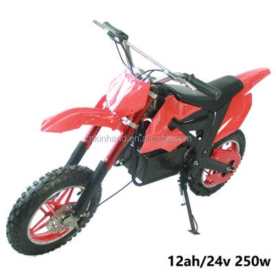 China 250w 12ah/24v' Lead Acid Battery Powered Dirt Bike 2.5*10 for sale