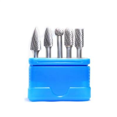 Cina 5pcs Carbide Burr Set Standard Double Cut Burr Carburo di Tungsteno 1/4 diametro della canna in vendita