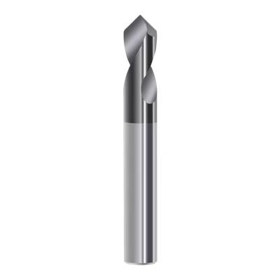 China HRC45 2 Flutes NC Spotting Drill Bit Precision Machining Solid Carbide Drill Bit for sale