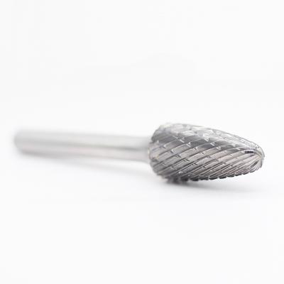 China SF-3 Boomvorm Radius Eind Dubbelgesneden Wolframcarbide Burr Met 1/4' 'Sank Dubbelgesneden Te koop