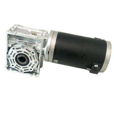 China Totally Enclosed Electric Gear Motor 24V 500W 12V Worm Drive DC Motor for sale