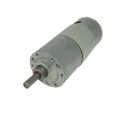 China 37Mm Totally Enclosed Carbon Brush DC Gearbox Motor 550 20W 300Rpm 12Vdc 24V Geared Motor for sale