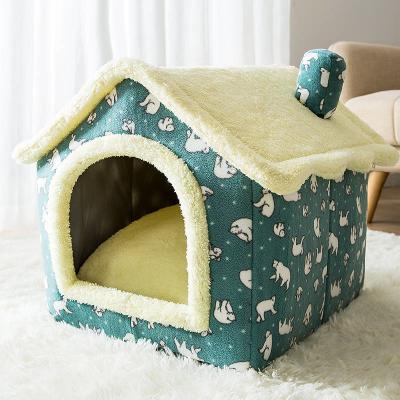 China Cat House Type Four Seasons Breathable Pet Dog and General Small Pet Supplies Teddy Winter Warm Dog Bed for sale