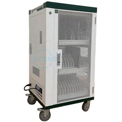 China Charging SPCC Perforated Front Door 36 Ways Type C Charging Cart For Office Use for sale