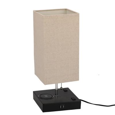 China Modern Hot Selling Wireless USB Charger Bedside Table Lamp Manufacturer for sale