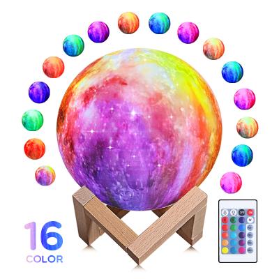 China Smart Light 3D Sensor Control Moon Light 16 Colors Remote Control And Touch Control Moon Light for sale